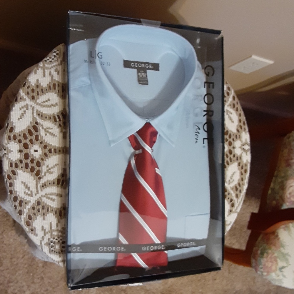 George Dress Shirt & Tie Set